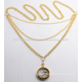 Bangkok jewelry double gold chains necklace, jean chains for men